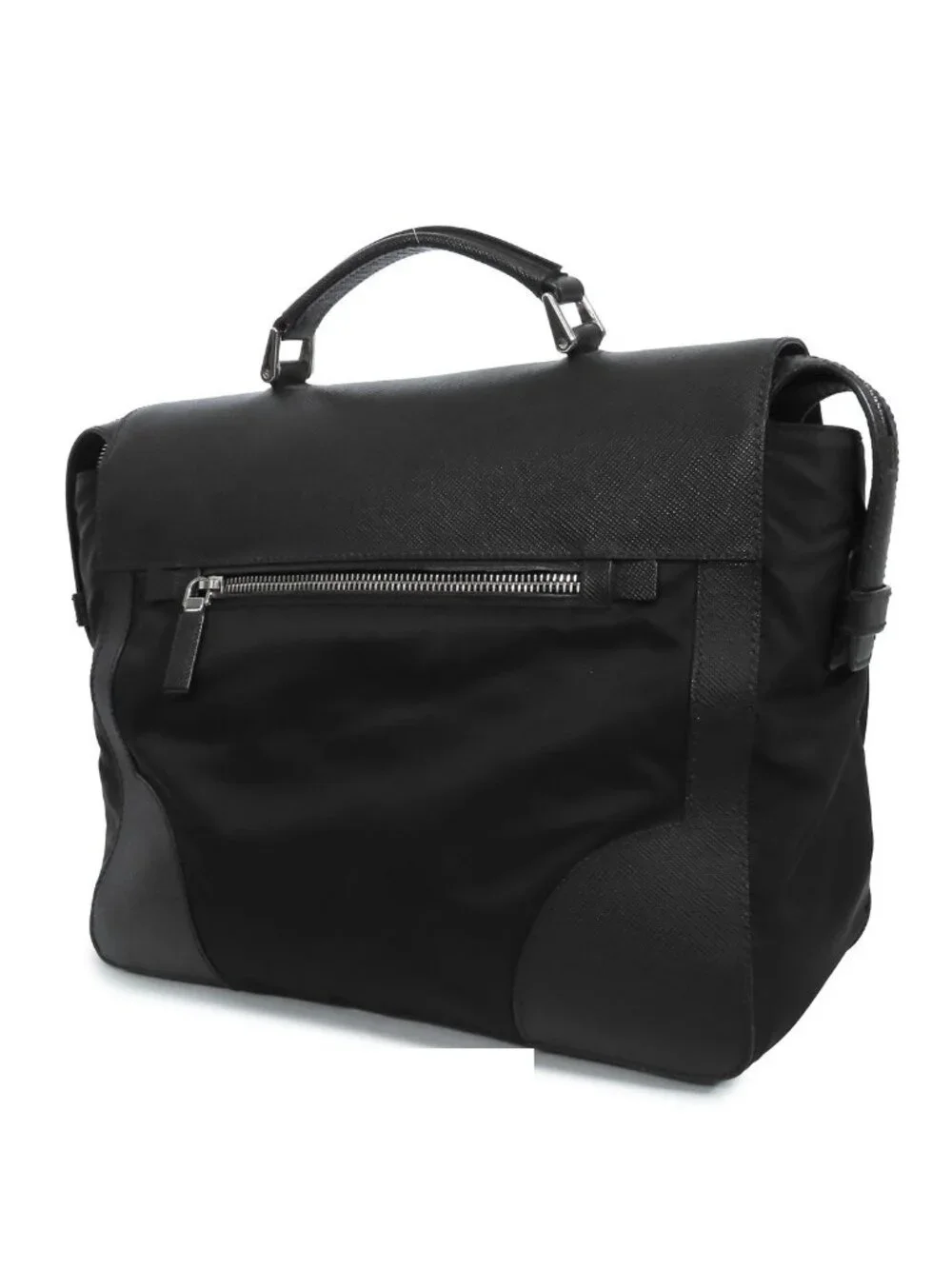 Prada Business Bag Black Nylon Leather